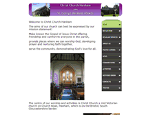 Tablet Screenshot of christchurch-hanham.co.uk